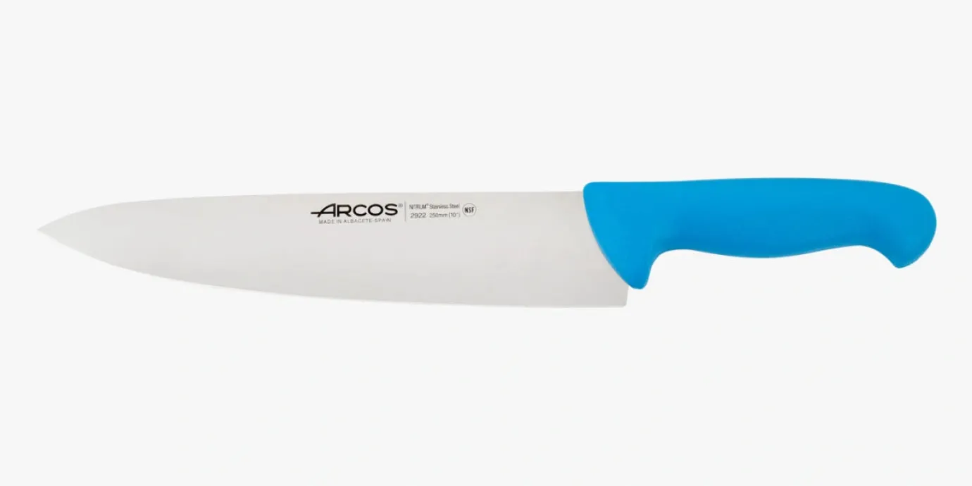 ARCOS Cocineros|Cuchillo Cocinero color azul Serie 2900 250 mm