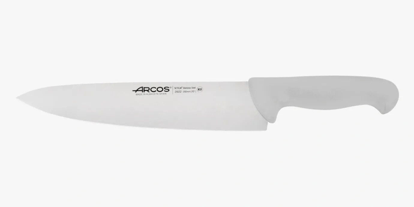 ARCOS Cocineros|Cuchillo Cocinero color blanco Serie 2900 250 mm