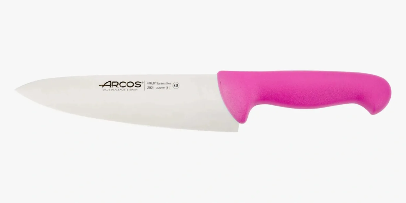 ARCOS Cocineros|Cuchillo Cocinero color fucsia Serie 2900 200 mm