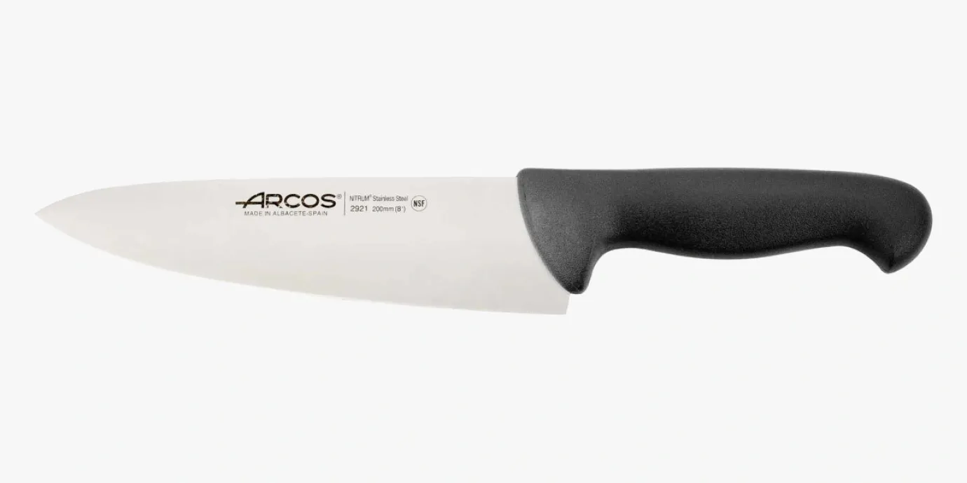 ARCOS Cocineros|Cuchillo Cocinero color negro Serie 2900 200 mm
