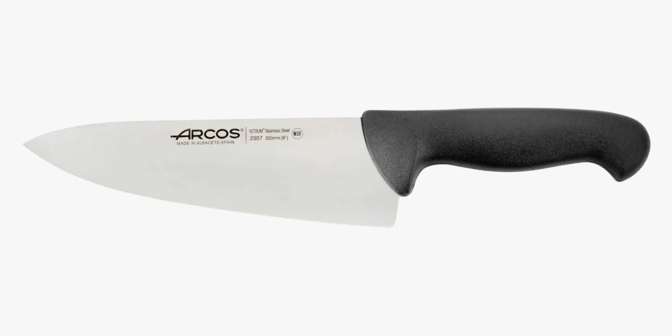 ARCOS Cocineros|Cuchillo Cocinero color negro Serie 2900 200 mm