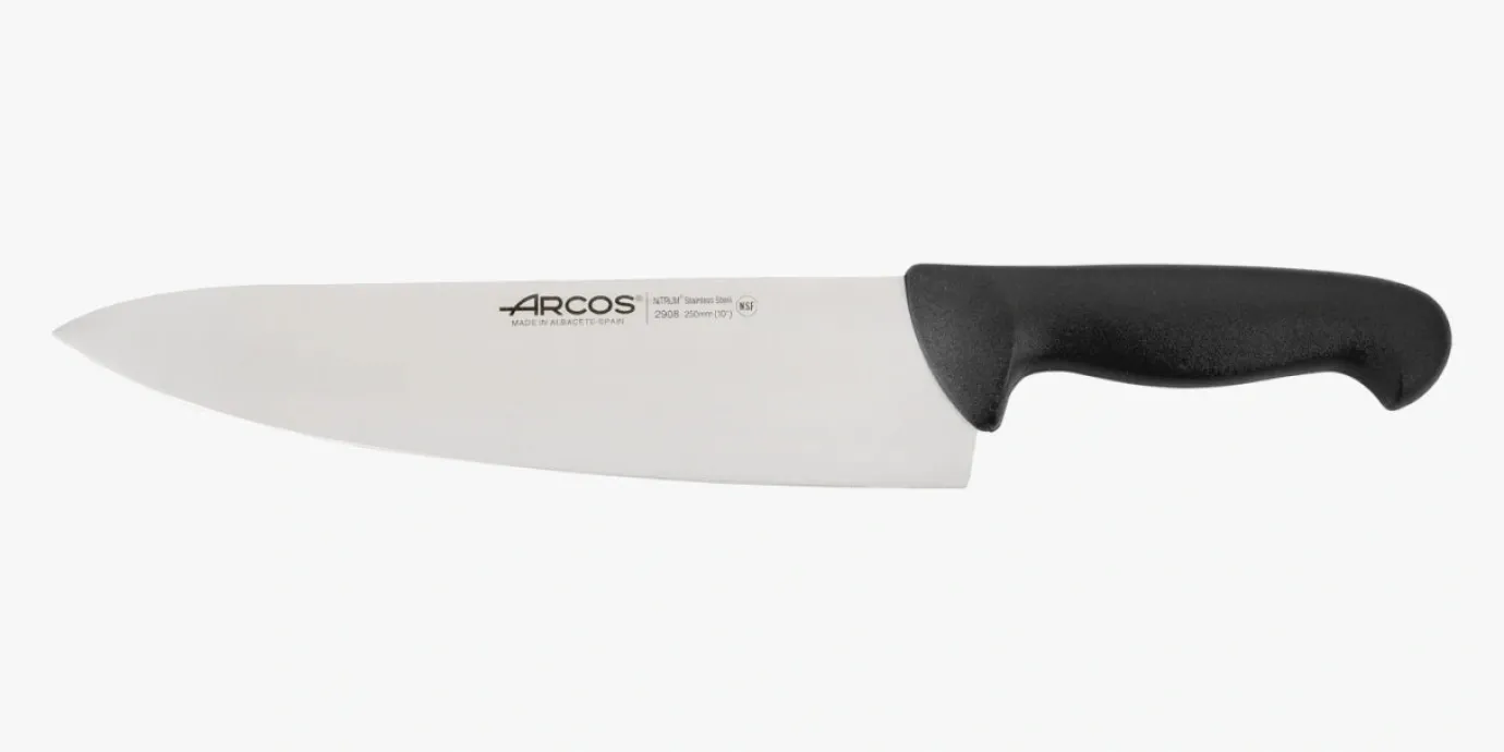 ARCOS Cocineros|Cuchillo Cocinero color negro Serie 2900 250 mm