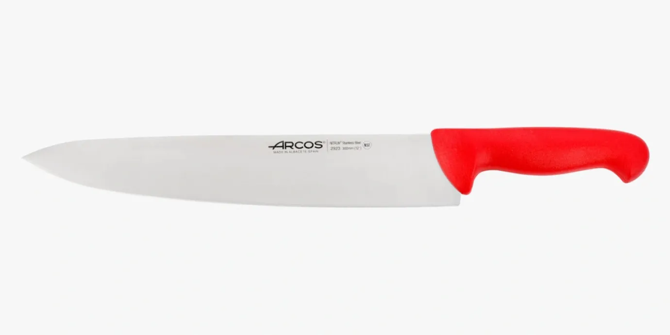 ARCOS Cocineros|Cuchillo Cocinero color rojo Serie 2900 300 mm