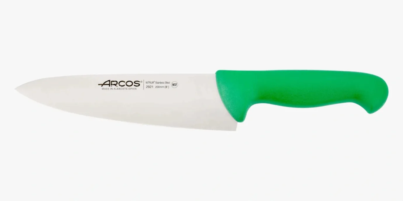ARCOS Cocineros|Cuchillo Cocinero color verde Serie 2900 200 mm