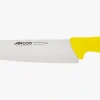 ARCOS Cocineros|Cuchillo Cocinero Filo Liso color amarillo Serie 2900 250 mm
