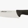 ARCOS Cocineros|Cuchillo Cocinero Filo Serrado Color negro Serie 2900 200 mm