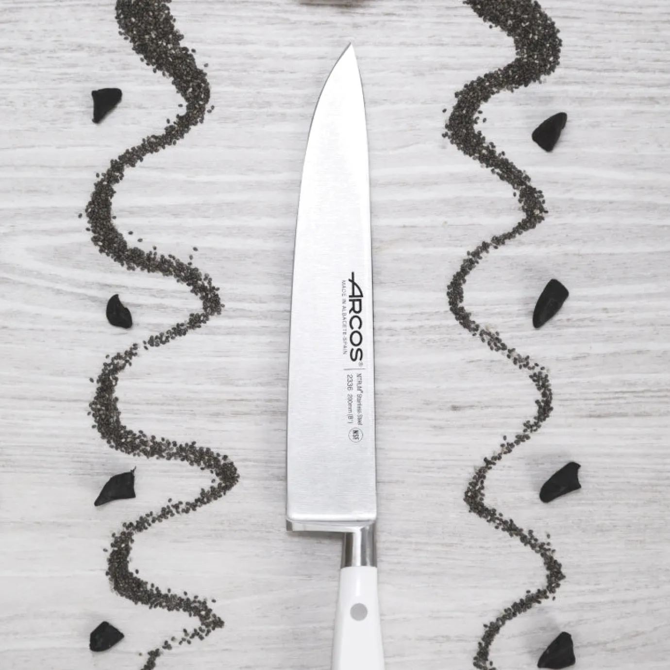 ARCOS Cocineros|Cuchillo Cocinero Serie Riviera Blanc 200 mm