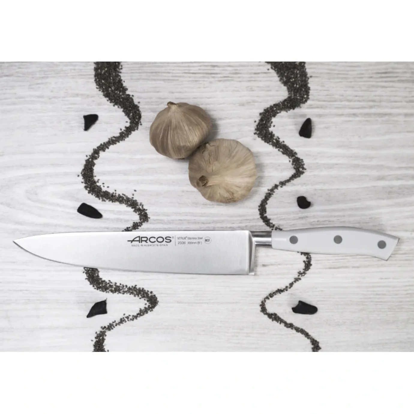 ARCOS Cocineros|Cuchillo Cocinero Serie Riviera Blanc 200 mm