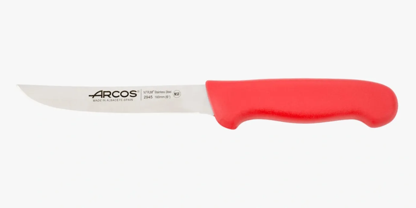 ARCOS Cuchillos Para Carne|Deshuesadores|Cuchillo Deshuesador color rojo Serie 2900 160 mm