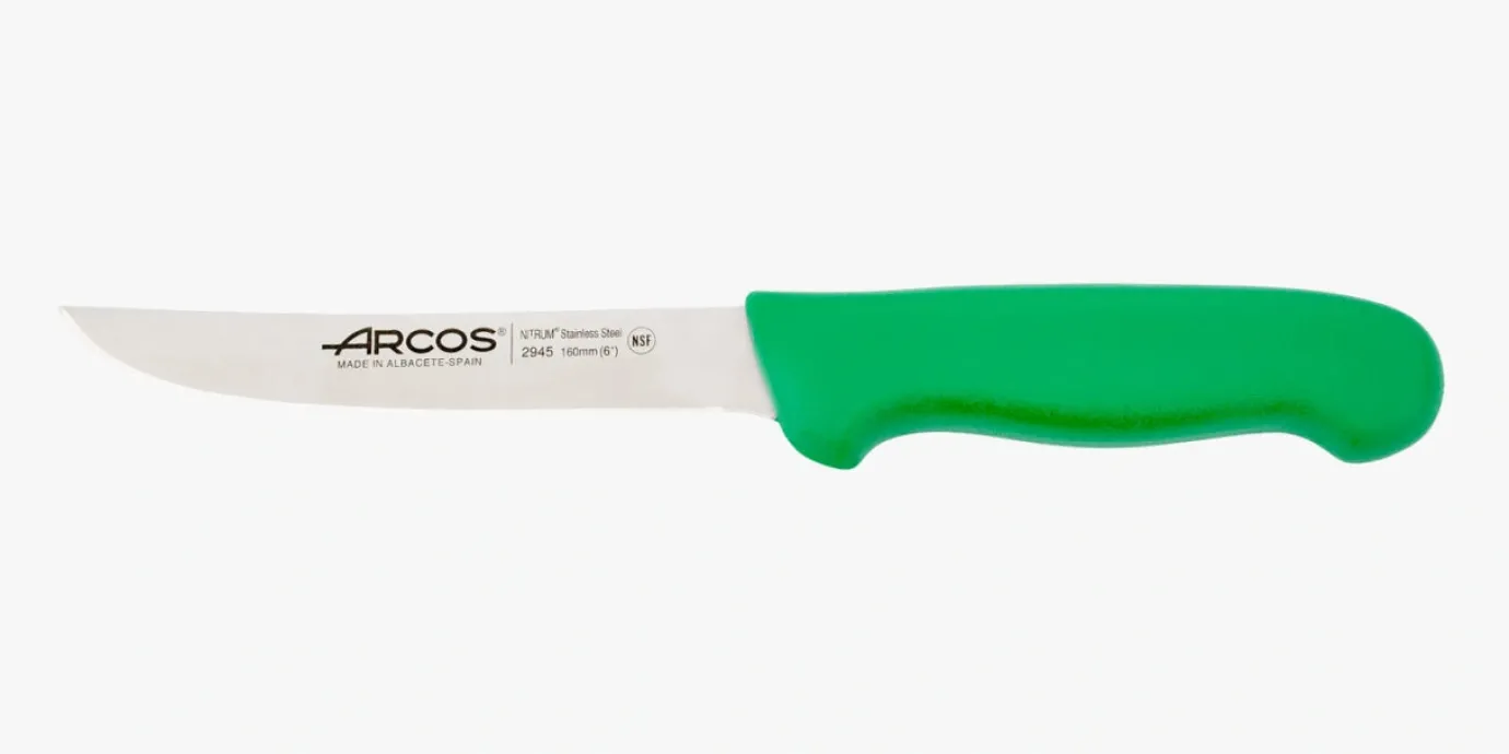 ARCOS Cuchillos Para Carne|Deshuesadores|Cuchillo Deshuesador color verde Serie 2900 160 mm