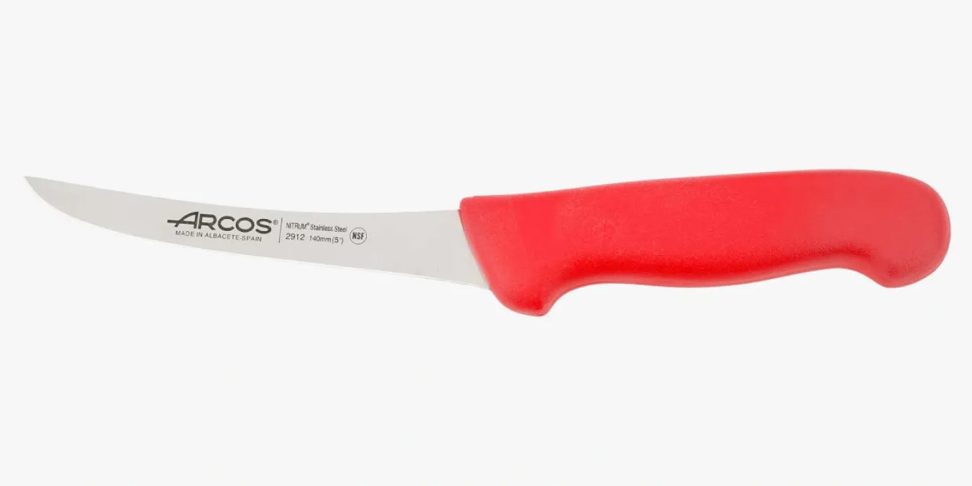 ARCOS Cuchillos Para Carne|Deshuesadores|Cuchillo Deshuesador color rojo Serie 2900 140 mm