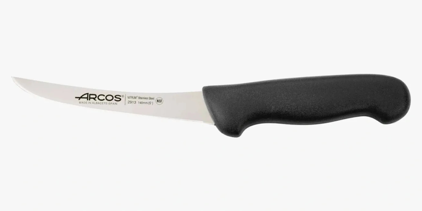 ARCOS Cuchillos Para Carne|Deshuesadores|Cuchillo Deshuesador color negro Serie 2900 140 mm