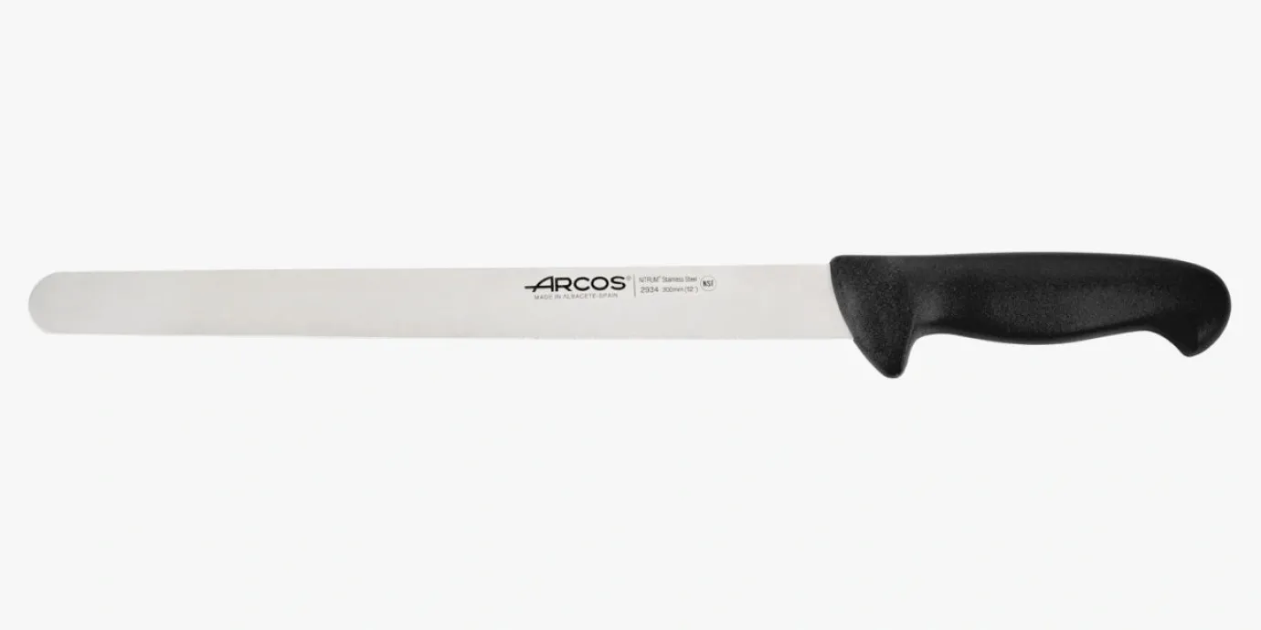 ARCOS Cuchillos Para Carne|Fiambre|Cuchillo Fiambre Color Negro Serie 2900