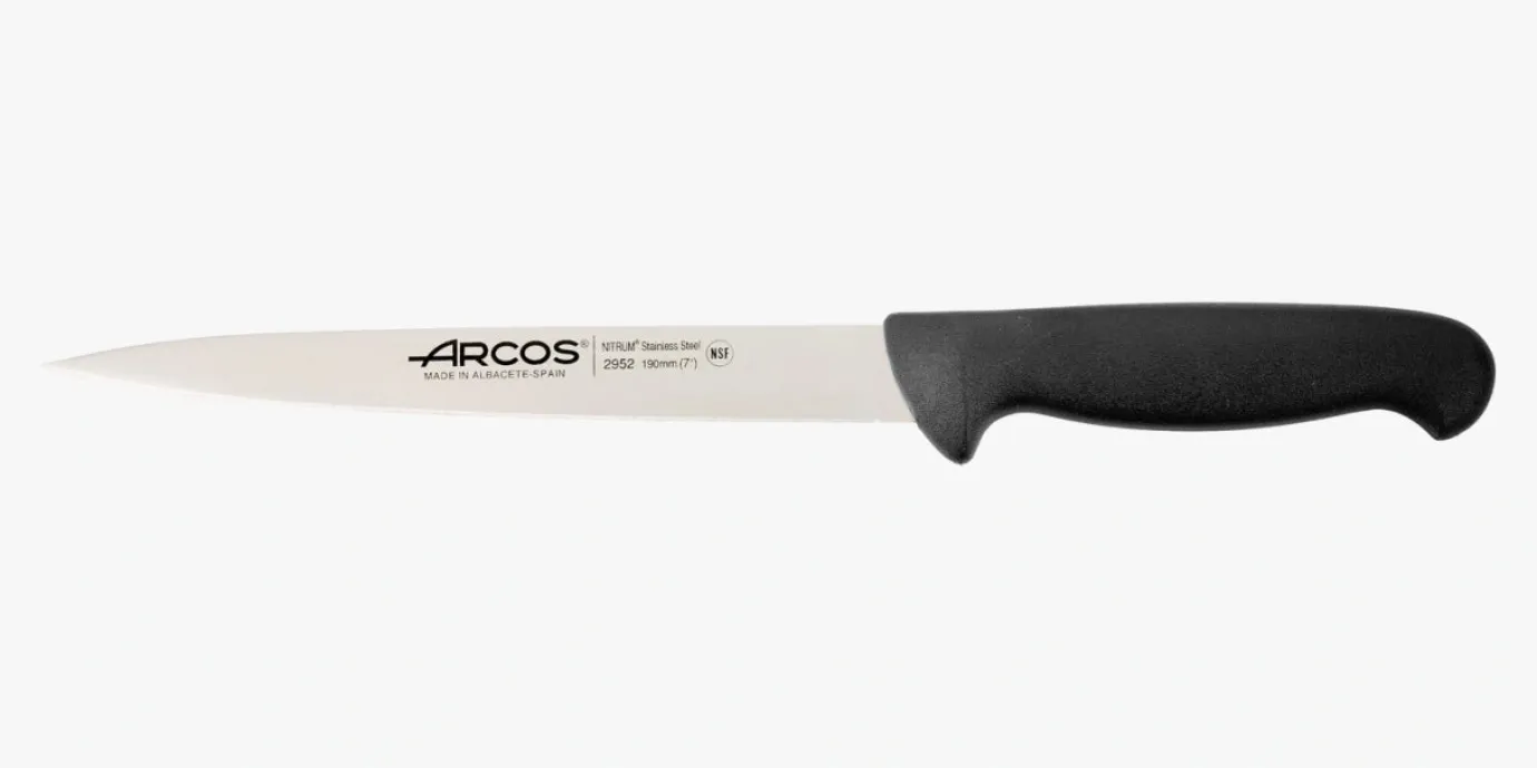 ARCOS Cuchillos Para Carne|Fileteadores|Cuchillo Fileteador color negro Serie 2900 190 mm