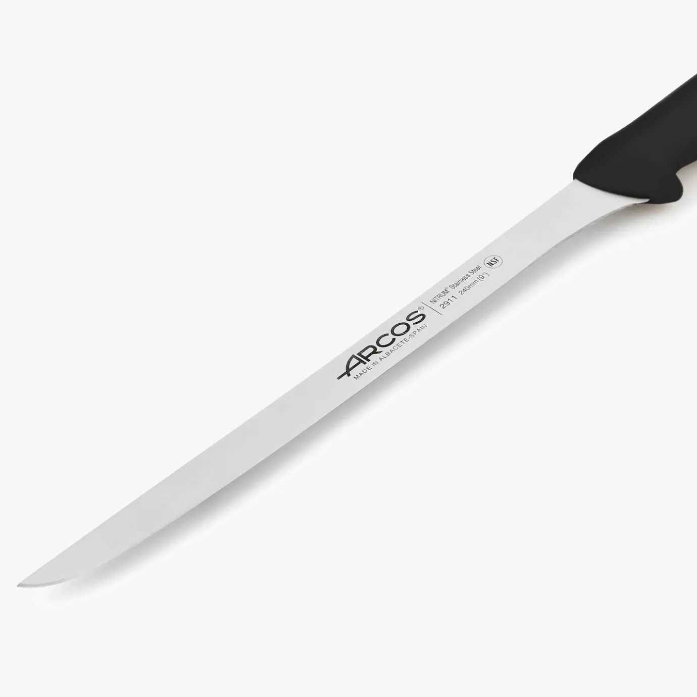 ARCOS Jamoneros|Cuchillo Jamonero Color negro Serie 2900 240 mm