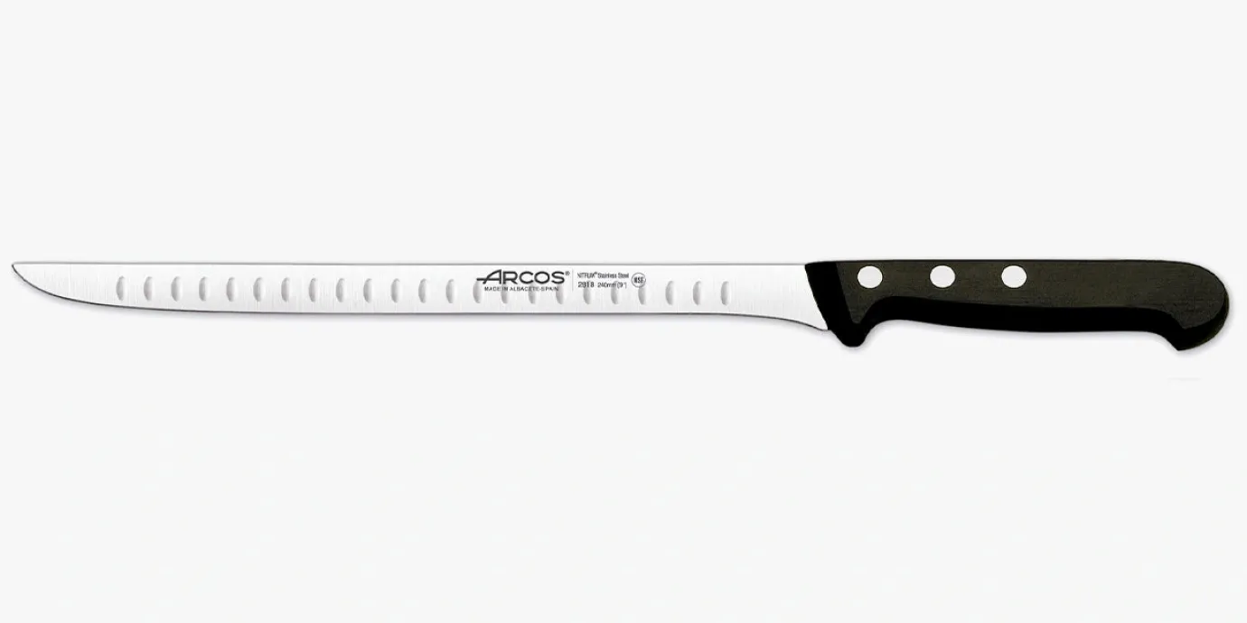 ARCOS Jamoneros|Cuchillo Jamonero con alveolos Serie Universal 240 mm