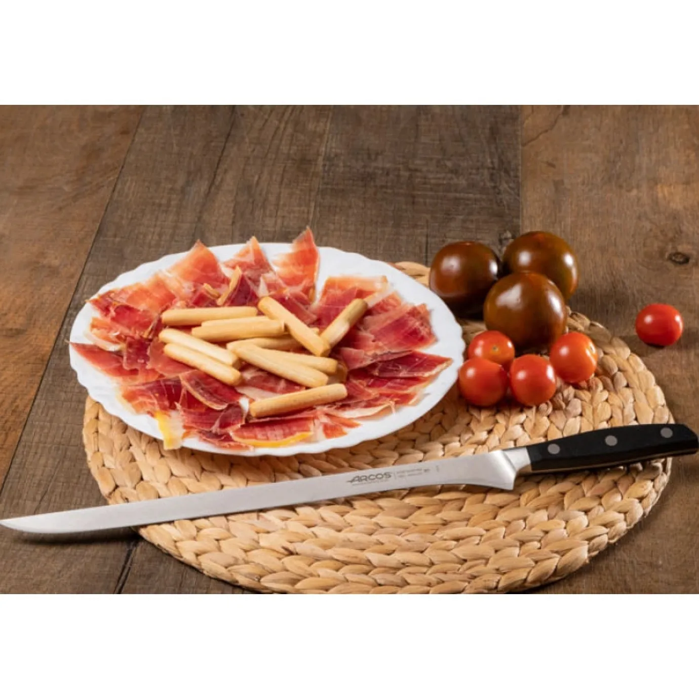ARCOS Cuchillos Para Carne|Jamoneros|Cuchillo Jamonero Serie Manhattan 300 mm