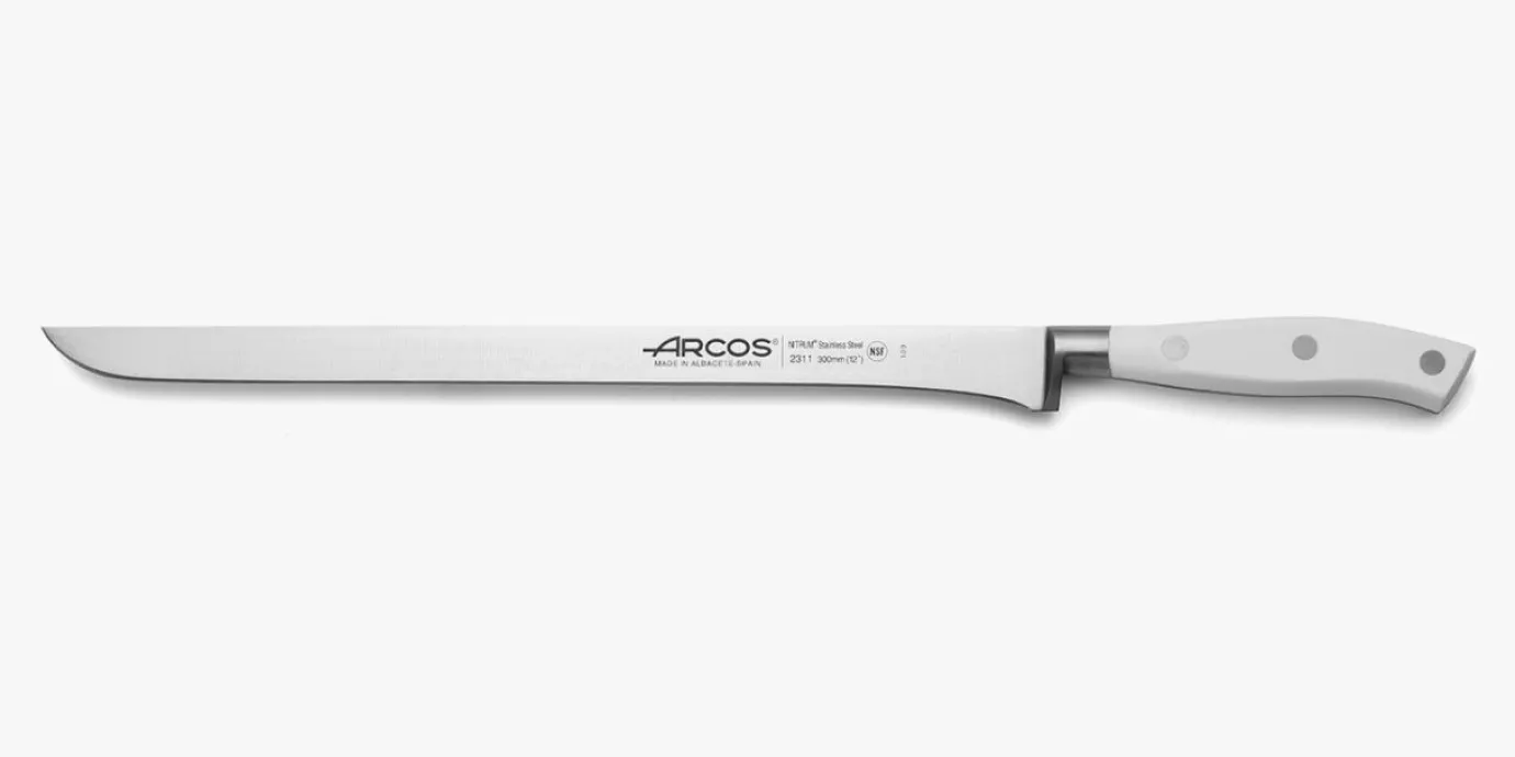 ARCOS Cuchillos Para Carne|Jamoneros|Cuchillo Jamonero Serie Riviera Blanc 300 mm