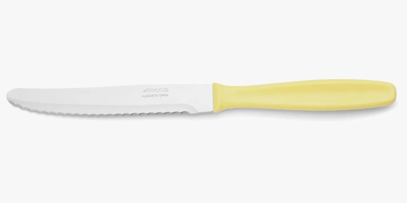 ARCOS Cuchillos Para Mesa|Cuchillo Mesa color amarillo Polipropileno 125 mm
