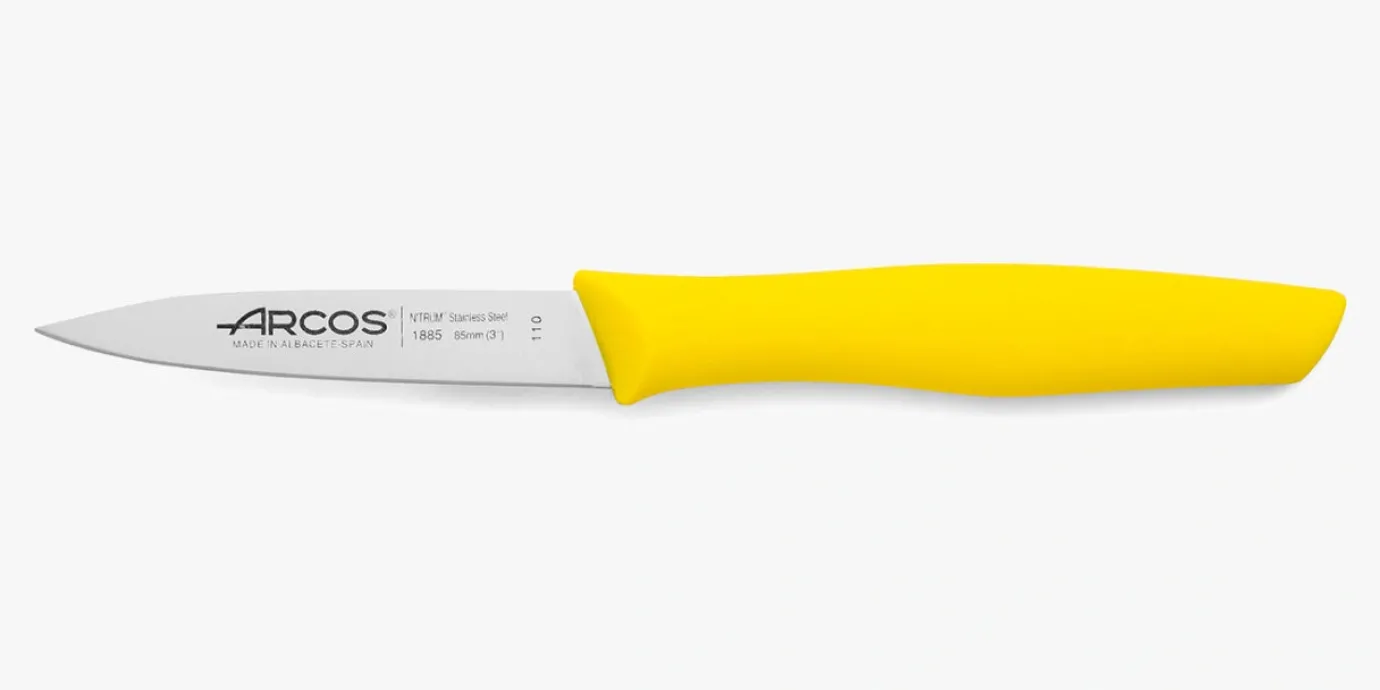 ARCOS Mondadores|Cuchillo Mondador Color Amarillo Serie Nova 85 mm