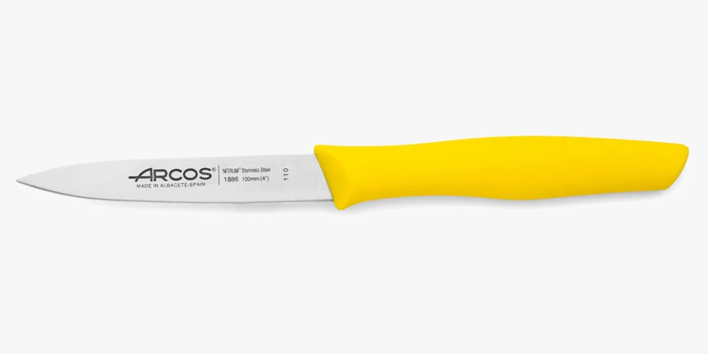ARCOS Mondadores|Cuchillo Mondador Color Amarillo Serie Nova 100 mm