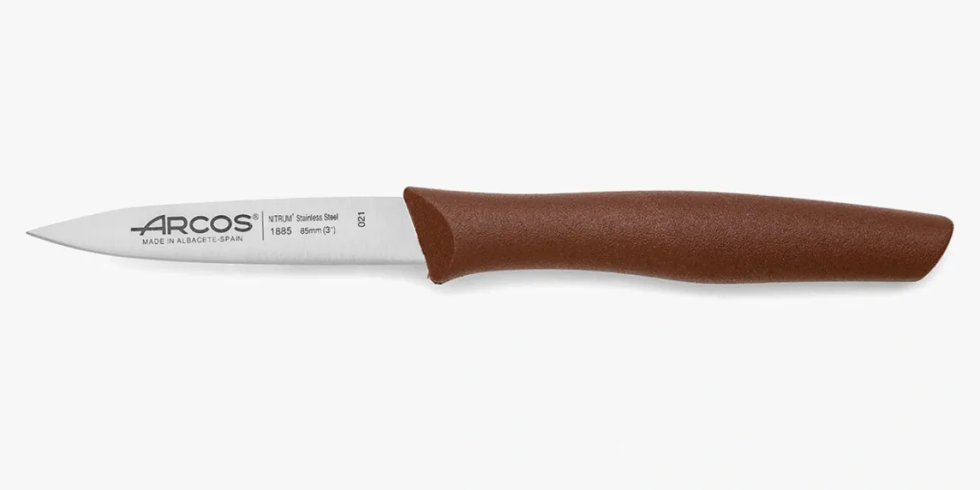 ARCOS Mondadores|Cuchillo Mondador Color Marrón Serie Nova 85 mm