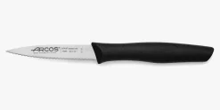 ARCOS Mondadores|Cuchillo Mondador Color Negro con Sierra Serie Nova 85 mm