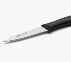 ARCOS Mondadores|Cuchillo Mondador Color Negro con Sierra Serie Nova 85 mm