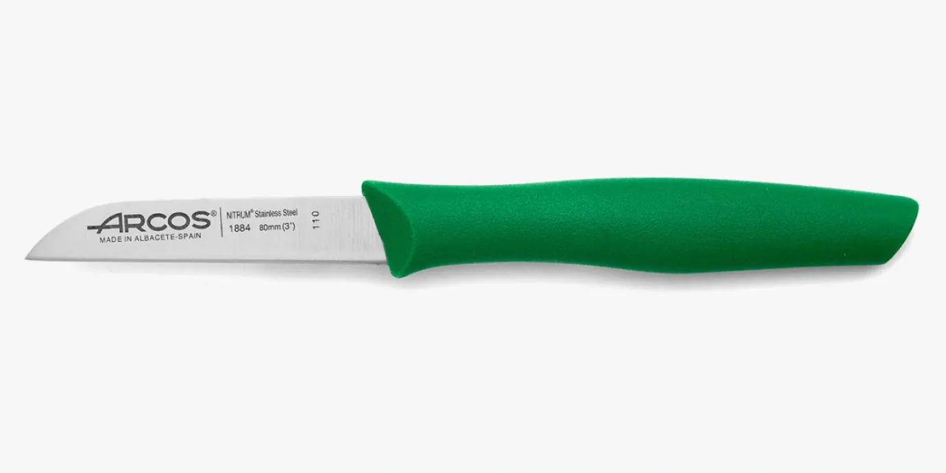 ARCOS Mondadores|Cuchillo Mondador Color Verde Serie Nova 80 mm