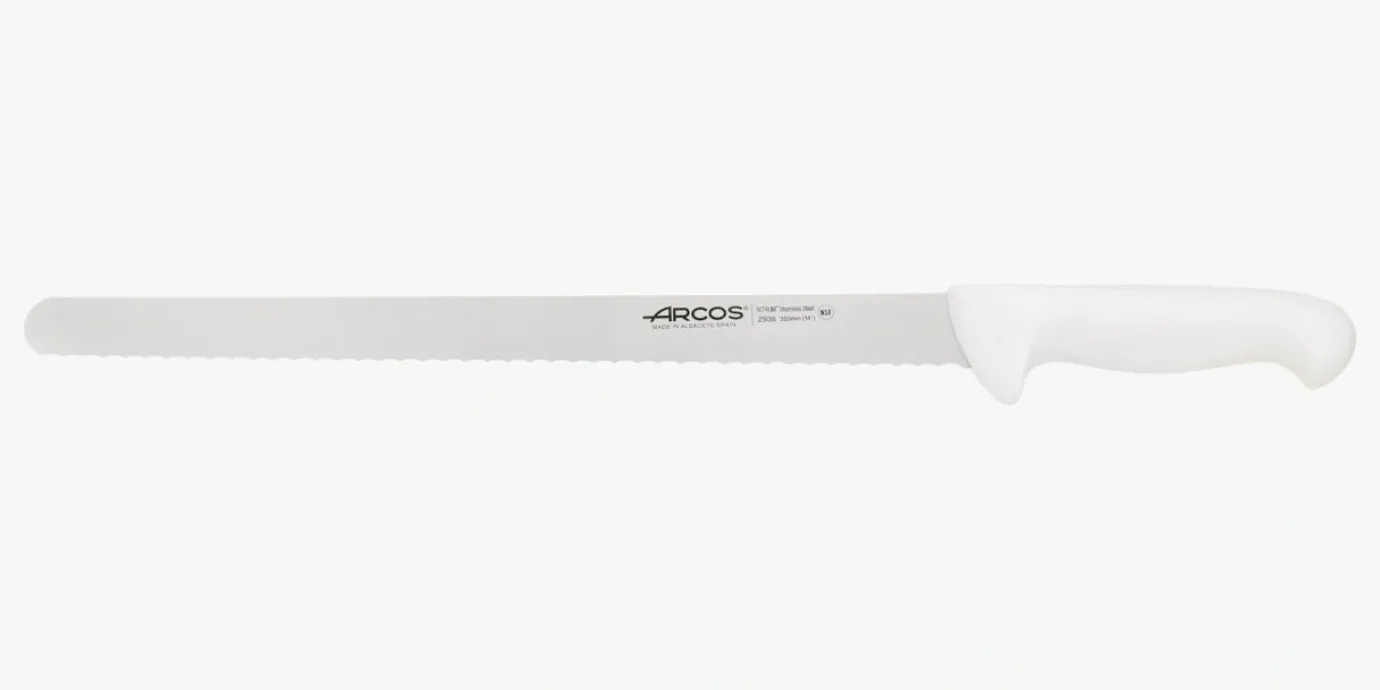 ARCOS Pasteleros|Cuchillo Pastelero color blanco Serie 2900 350 mm