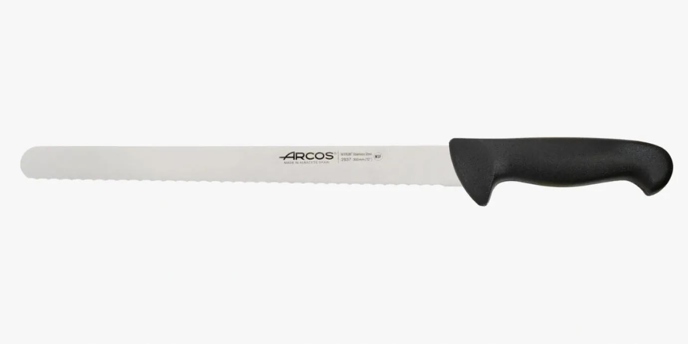 ARCOS Pasteleros|Cuchillo Pastelero color negro Serie 2900 300 mm