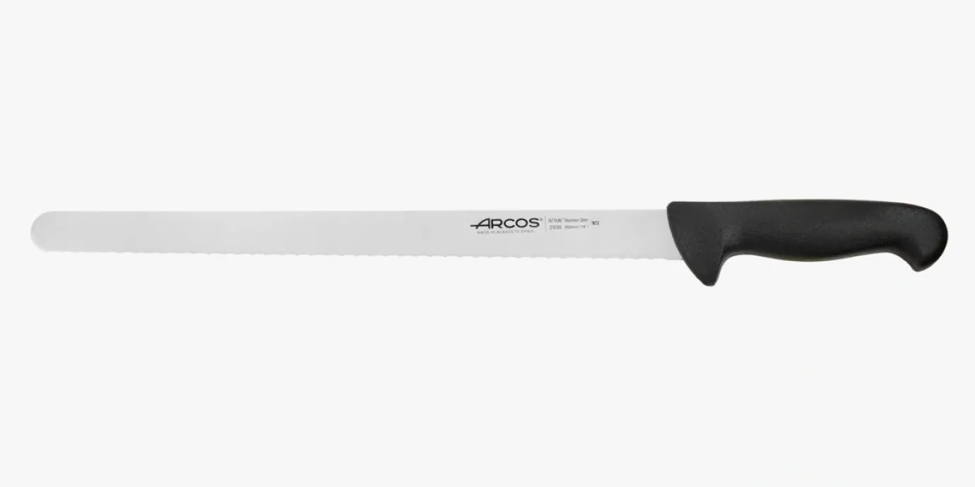 ARCOS Pasteleros|Cuchillo Pastelero color negro Serie 2900 350 mm