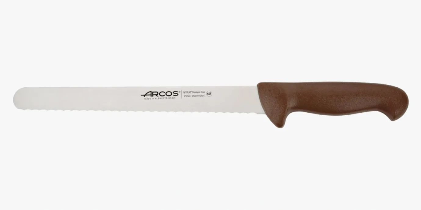 ARCOS Pasteleros|Cuchillo Pastelero color marrón Serie 2900 250 mm