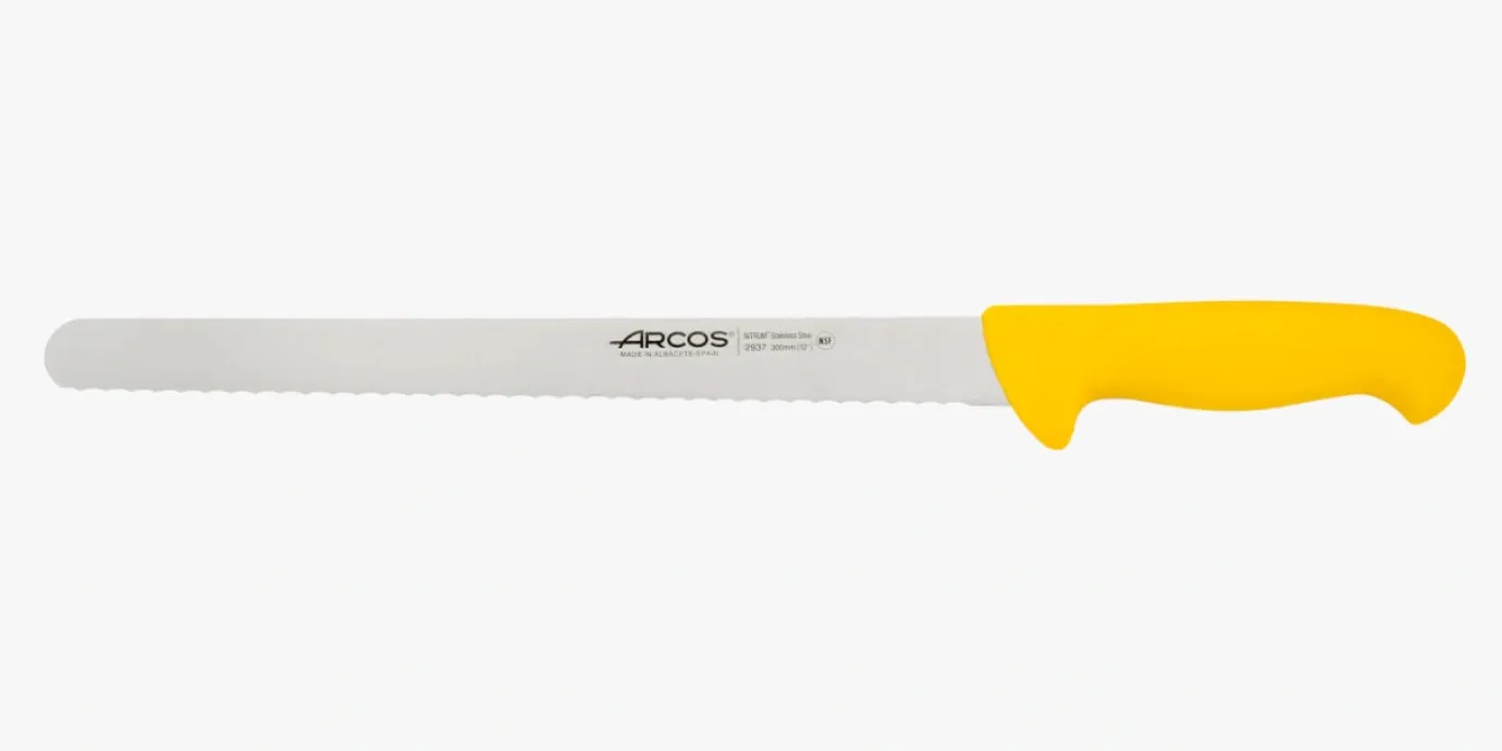 ARCOS Pasteleros|Cuchillo Pastelero color amarillo Serie 2900 300 mm
