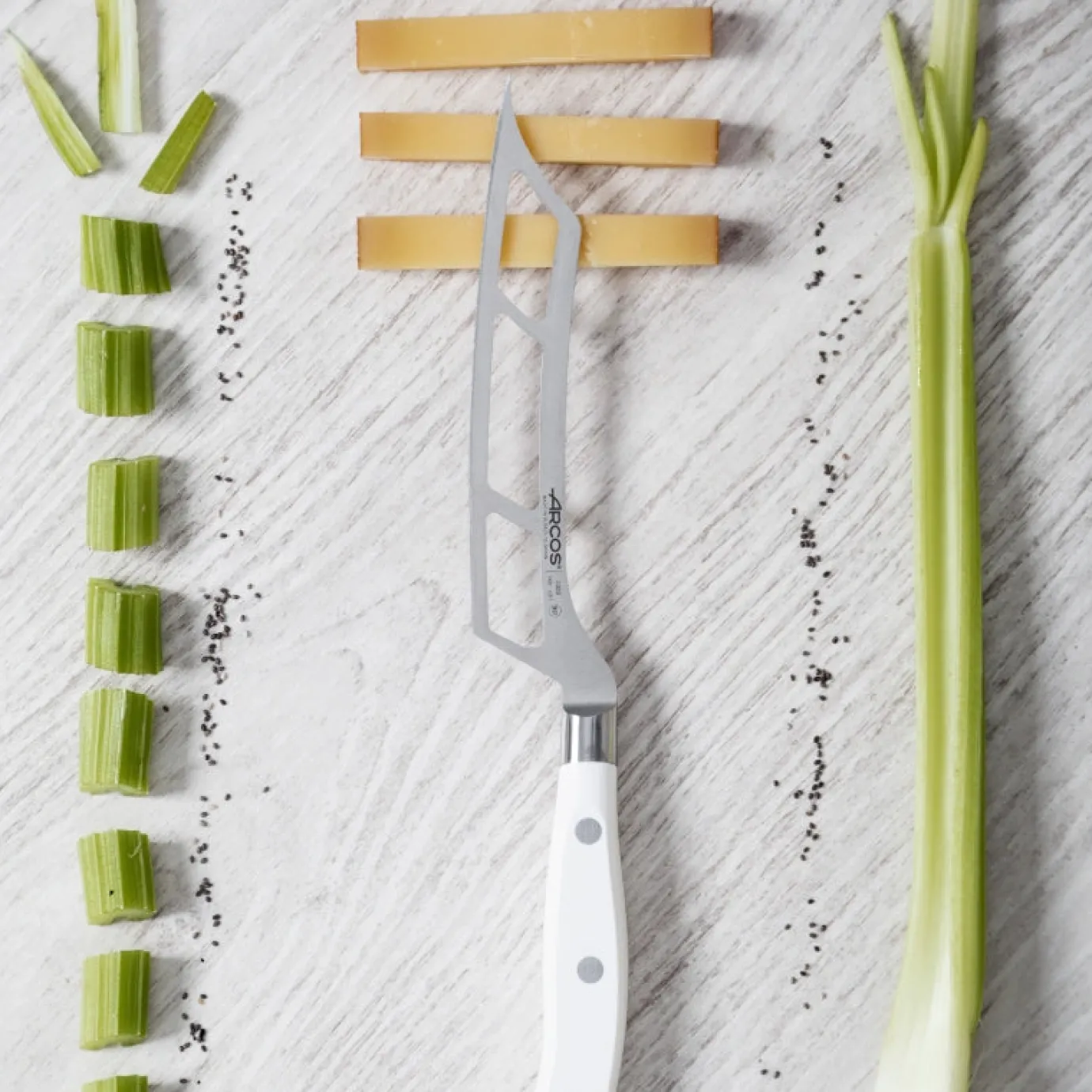 ARCOS Queso|Cuchillos Para Queso|Cuchillo Queso Serie Riviera Blanc 145 mm