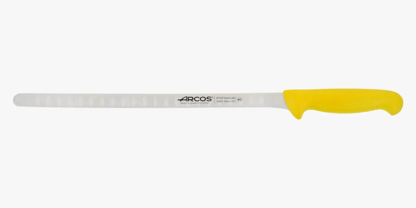 ARCOS Salmón|Cuchillo Salmón color amarillo Serie 2900 300 mm