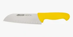 ARCOS Cuchillos Para Pescado|Japoneses|Cuchillo Santoku color amarillo Serie 2900 180 mm