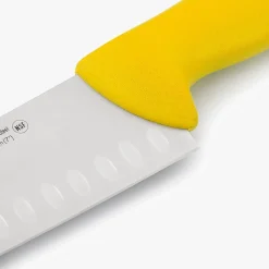 ARCOS Cuchillos Para Pescado|Japoneses|Cuchillo Santoku color amarillo Serie 2900 180 mm