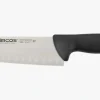 ARCOS Cuchillos Para Pescado|Japoneses|Cuchillo Santoku color negro Serie 2900 180 mm