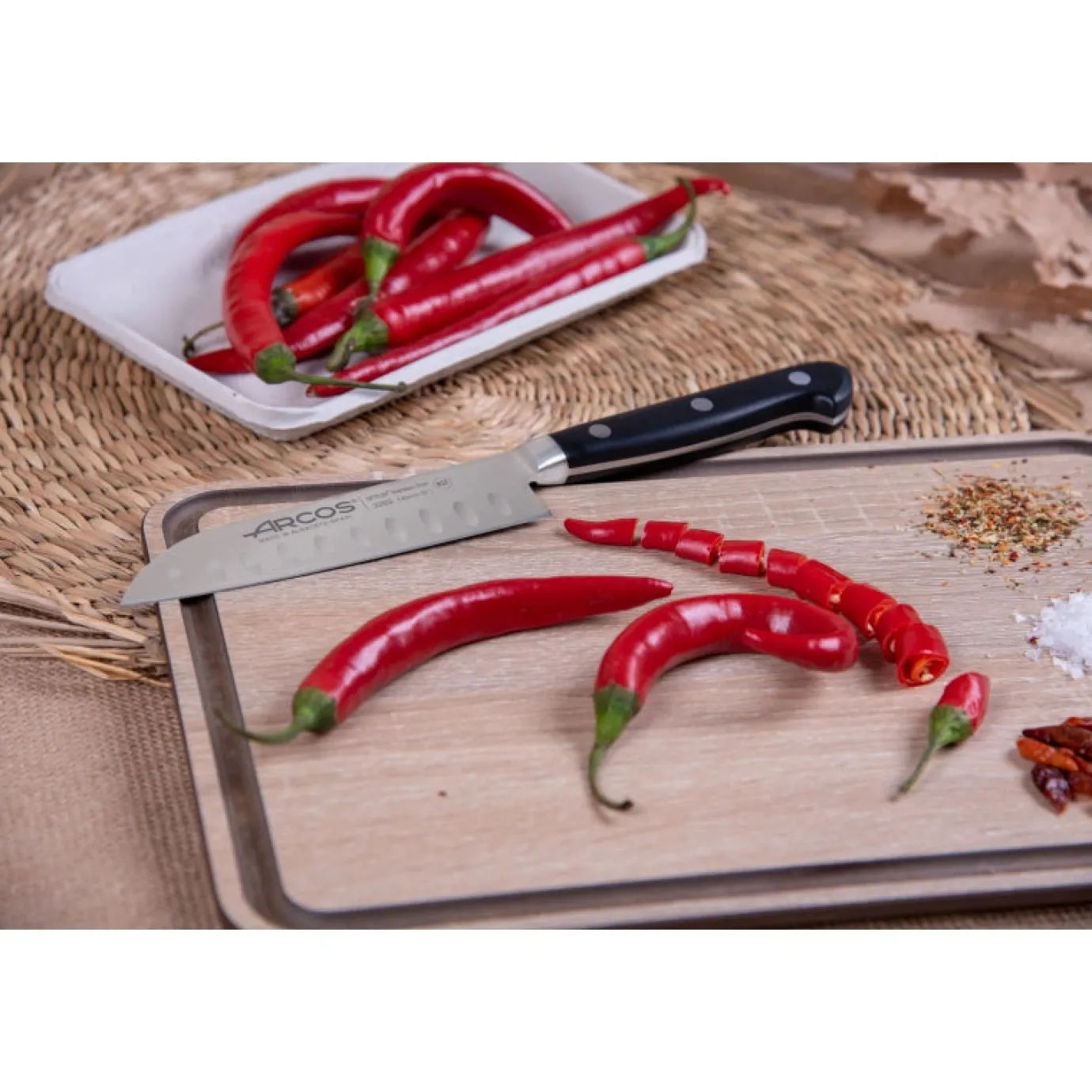 ARCOS Japoneses|Cuchillo Santoku Serie Ópera 140 mm