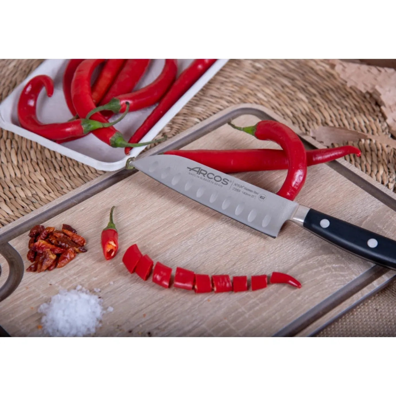ARCOS Japoneses|Cuchillo Santoku Serie Ópera 140 mm