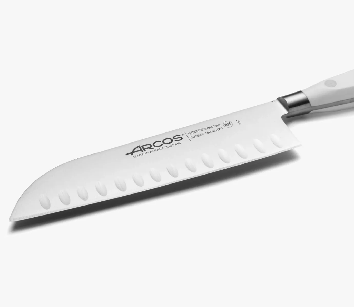 ARCOS Cuchillos Para Pescado|Japoneses|Cuchillo Santoku Serie Riviera Blanc 180 mm