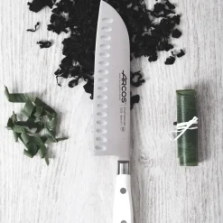 ARCOS Cuchillos Para Pescado|Japoneses|Cuchillo Santoku Serie Riviera Blanc 180 mm