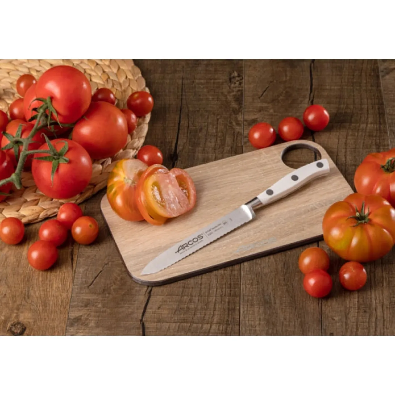 ARCOS Tomateros|Cuchillo Tomatero Serie Riviera Blanc 130 mm