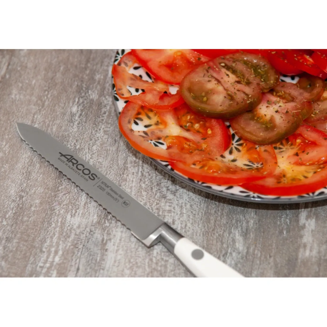 ARCOS Tomateros|Cuchillo Tomatero Serie Riviera Blanc 130 mm