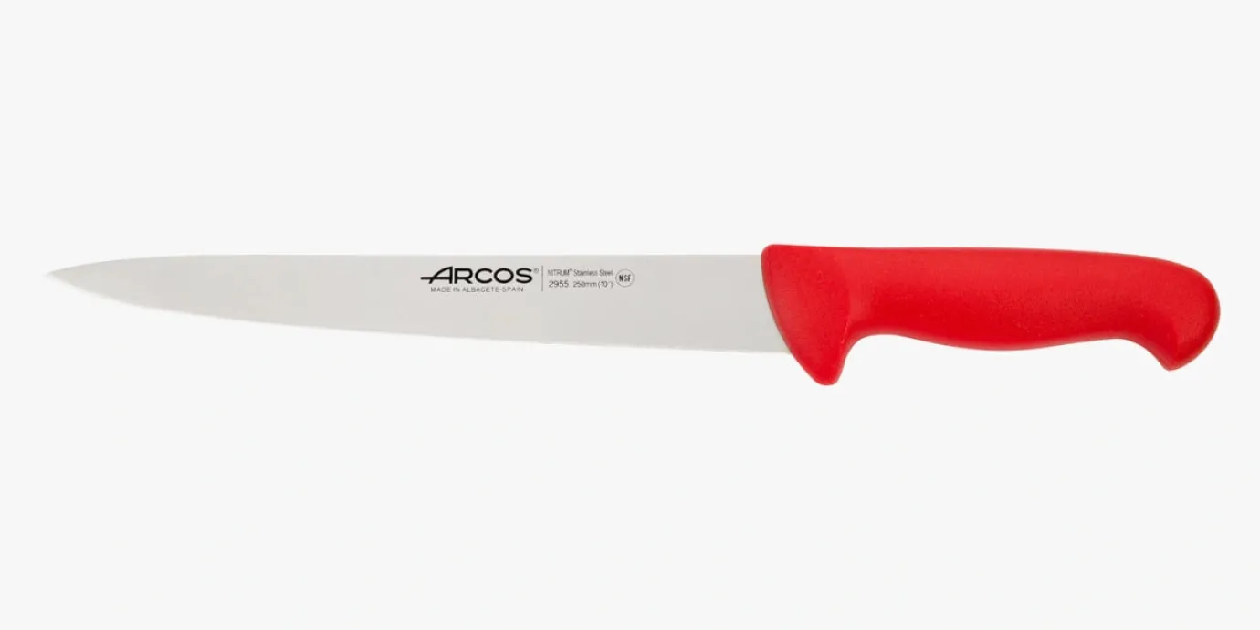 ARCOS Cuchillos Para Carne|Trinchantes|Cuchillo Trinchante color rojo Serie 2900 250 mm