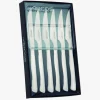 ARCOS Cuchillos Para Mesa|Juego 6 pzas. Cuchillos Chuleteros Monoblock Filo Liso