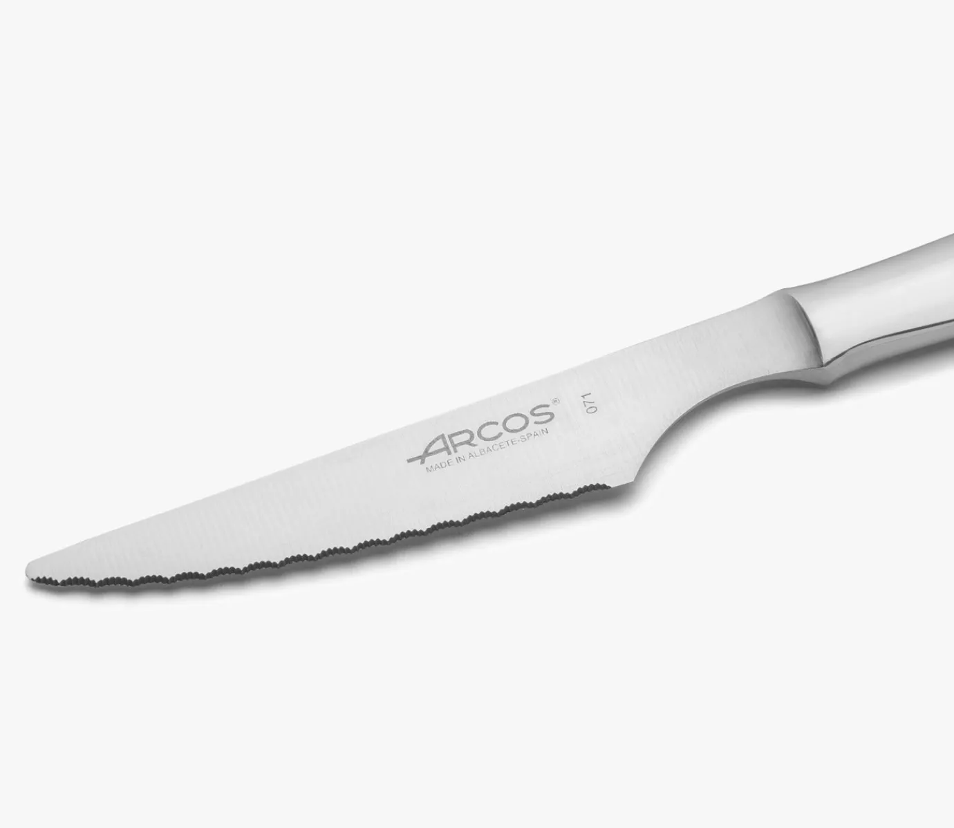 ARCOS Cuchillos Para Mesa|Juego 6 pzas. Cuchillos Chuleteros Monoblock Filo perlado