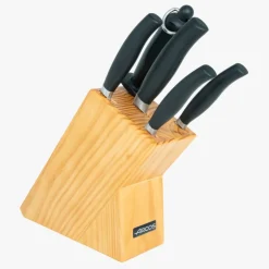 ARCOS Juegos De Primavera|Juegos De Cuchillos De Cocina|Juego Cocina 4 Piezas Serie Clara + Taco + Chaira