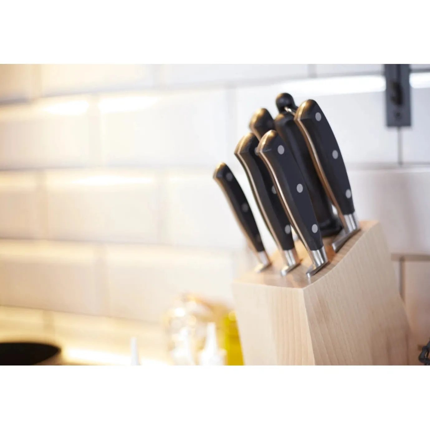 ARCOS Juegos De Cuchillos De Cocina|Juego cocina 5 pzas. Serie Riviera + Chaira + Taco